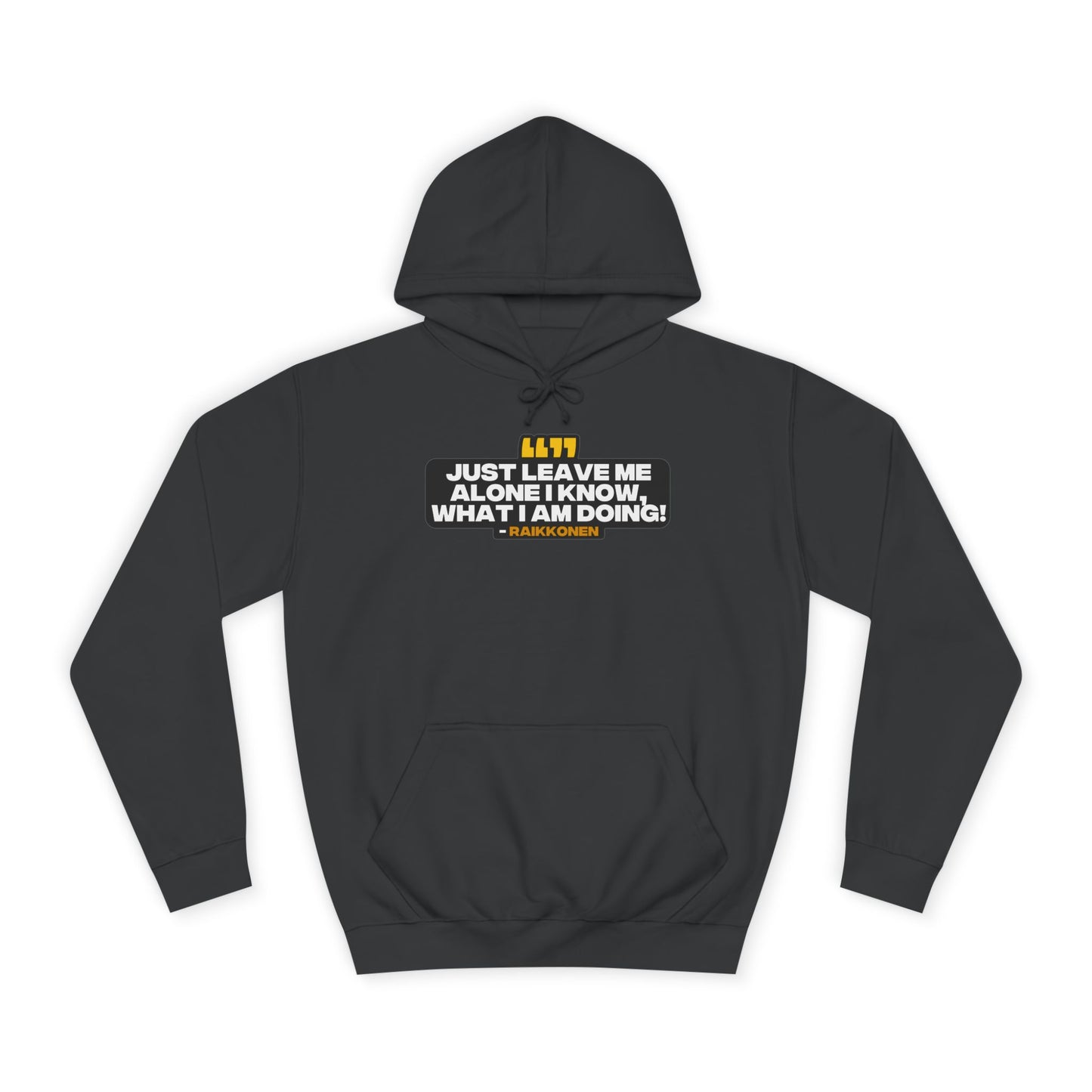 "Just leave me alone, I know what I am doing!" Raikkonen Radio Unisex Hoodie