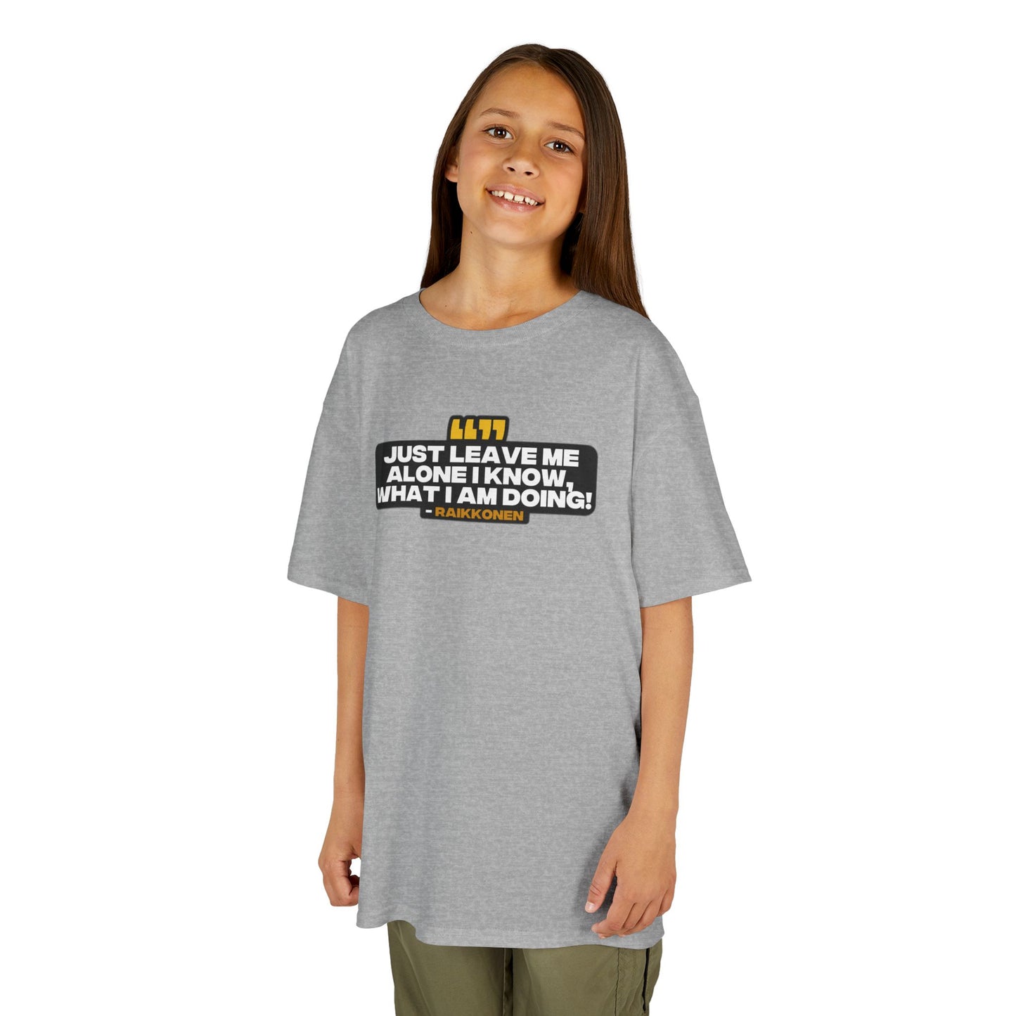 "Just leave me alone, I know what to do!" Raikkonen Radio Kids T-Shirt
