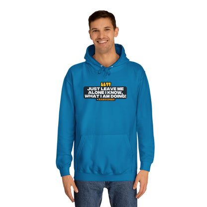 "Just leave me alone, I know what I am doing!" Raikkonen Radio Unisex Hoodie