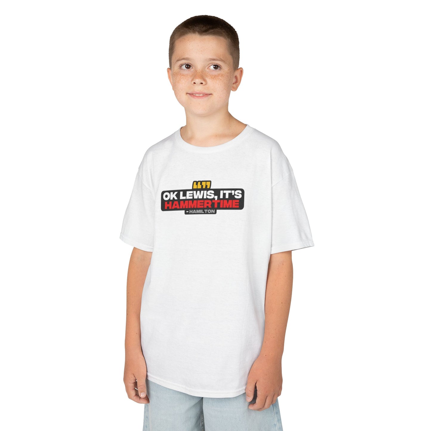 "Ok Lewis, it's Hammertime" Hamilton Radio Kids T-Shirt